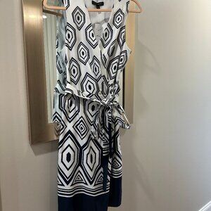 Banana Republic Wrap Geometric Dress